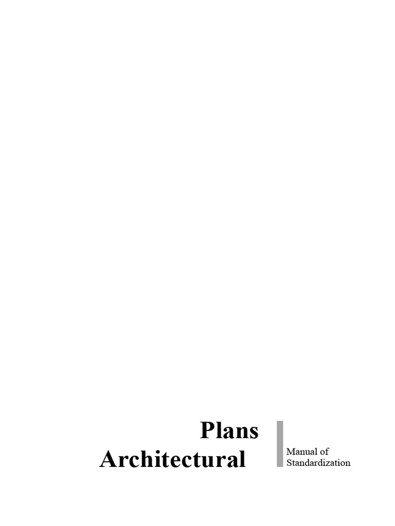 Architectural Standards for Plans | PDF | Wall | Door
