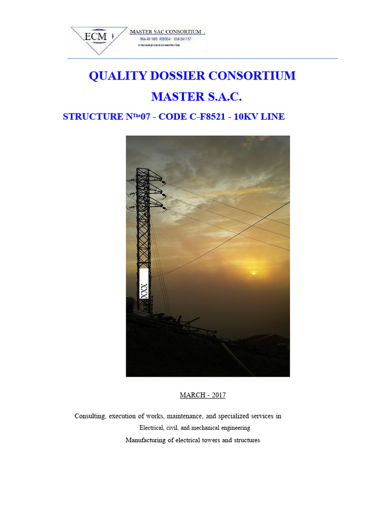 Quality Dossier | PDF | Specification (Technical Standard)