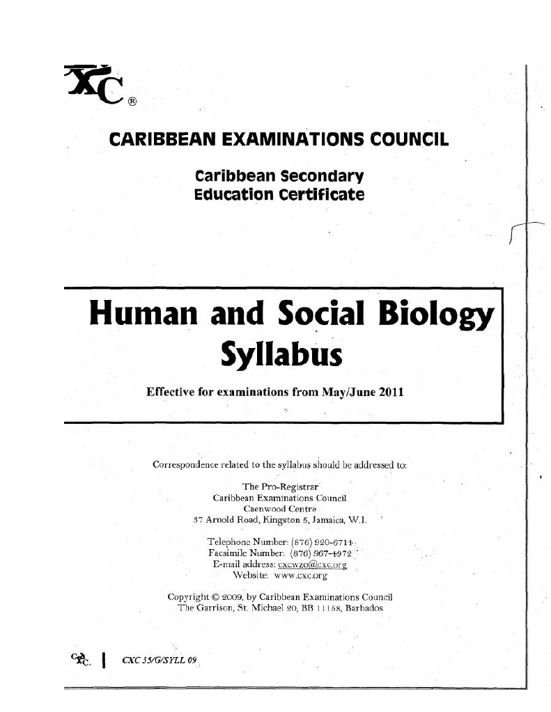 HSB cxc syllabus....YG!!