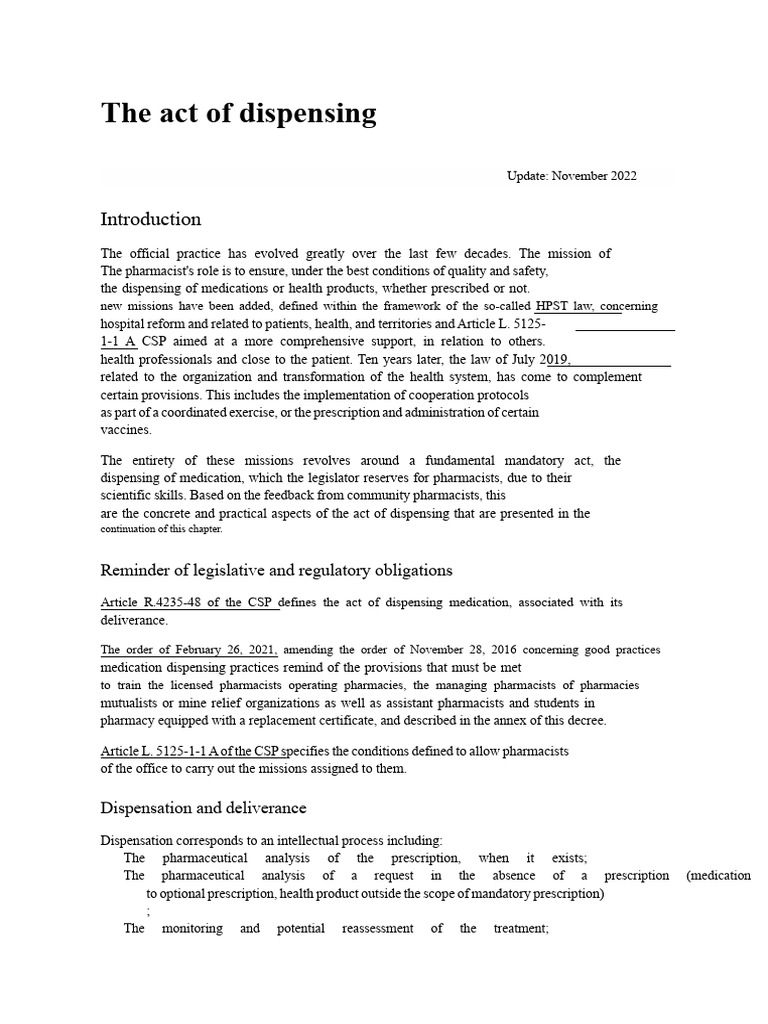Best Practices for Medication Dispensing | PDF | Medical Prescription ...