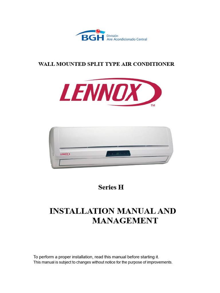 Wall-Mounted AC Installation Manual | PDF | Electrical Connector | Heat ...