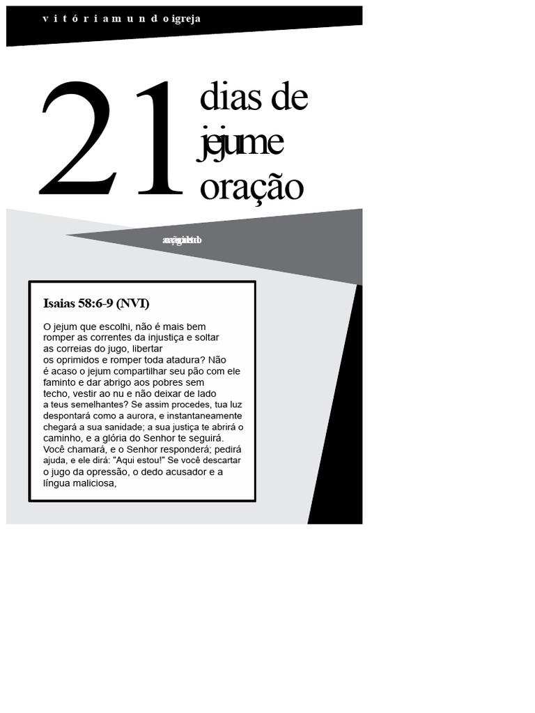 Guia Prático de Jejum e Oração | PDF | Jejum | Oração