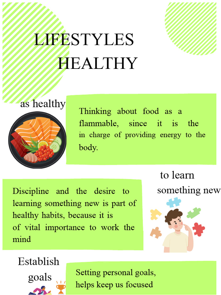 Infographic Healthy Lifestyle Habits - Lina Ariza | PDF