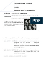 Desarrollo Clases Expresion Oral y Escrita