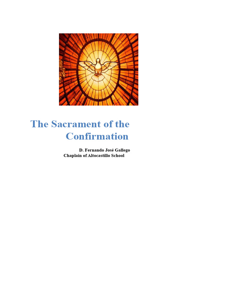 Understanding the Sacrament of Confirmation | PDF | Confirmation ...
