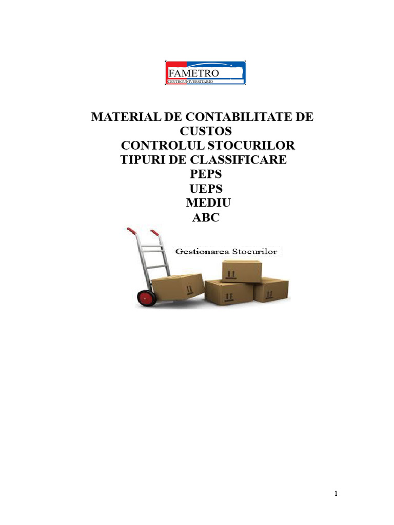 Controlul Stocurilor | PDF