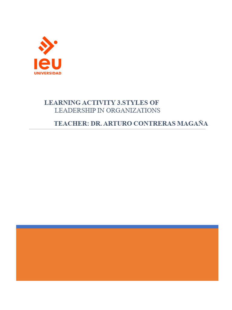 Leadership Styles in Educational Organizations | PDF | Leadership ...