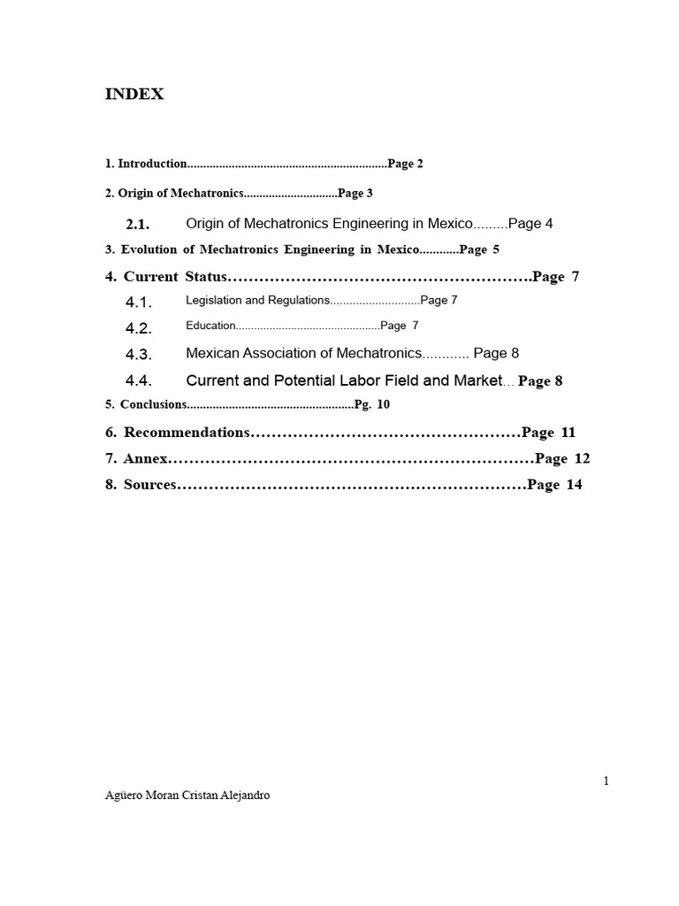 Mechatronics Engineering in Mexico Overview | PDF | Mechatronics ...