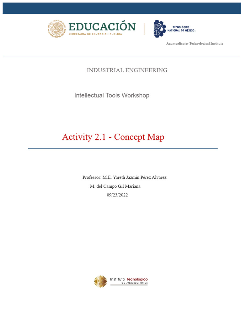 Activity 2.1 - Concept Map | PDF | Thought | Concept