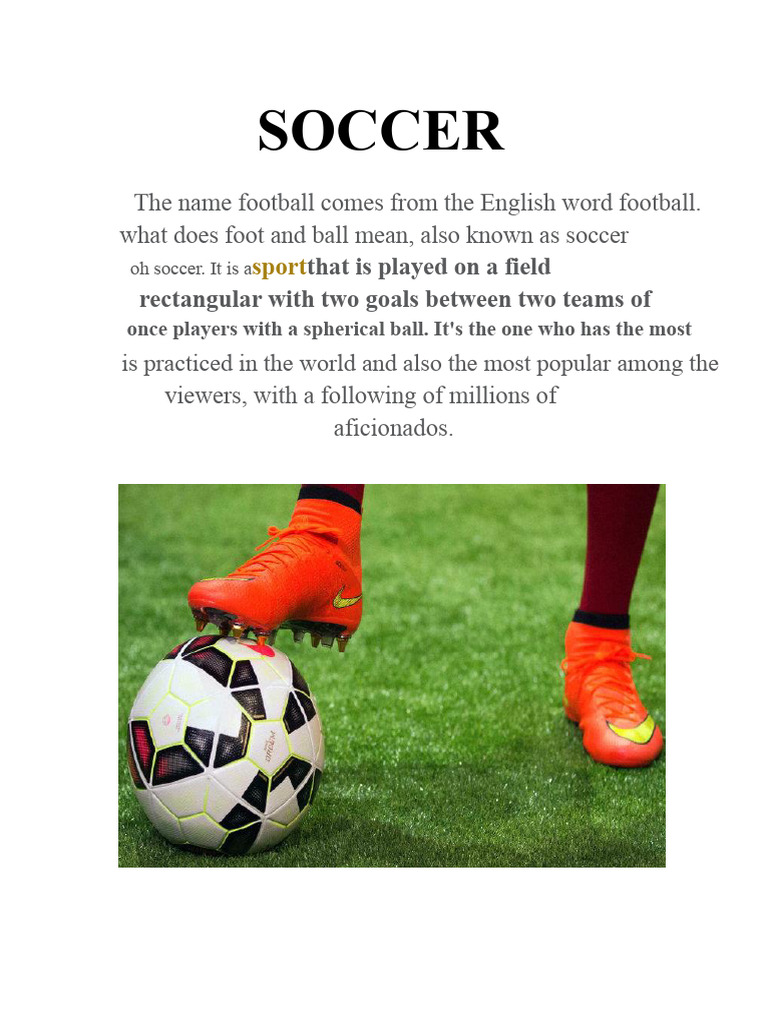 Understanding Soccer: Rules and History | PDF | Association Football ...