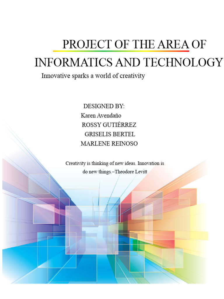 Project of The Area of Computer Science and Technology | PDF | Science ...