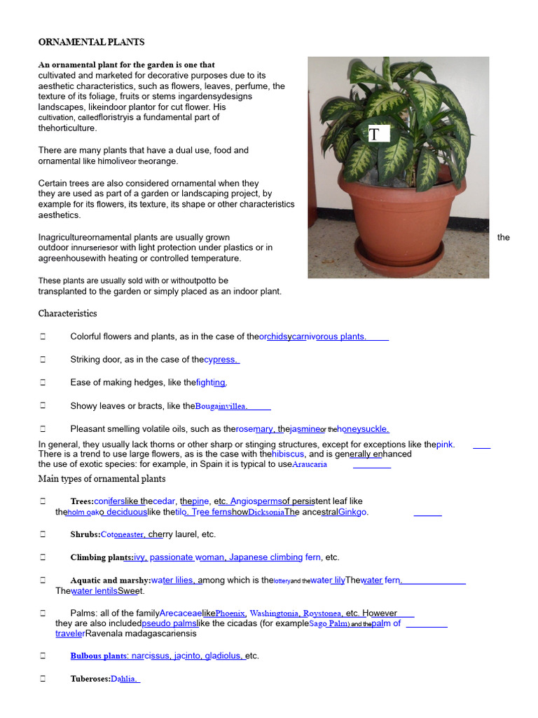 Ornamental Plants for Garden Design | PDF | Circle | Botany
