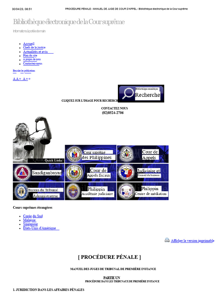 Manuel de Procédure Pénale pour Juges | PDF | Crimes | Crime et violence
