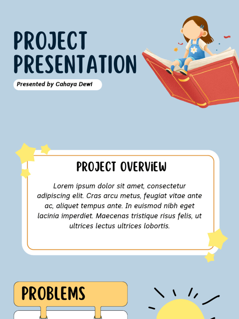 Blue and White Simple Cute Illustrative Project Presentation - 20250924 ...