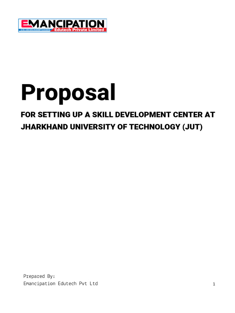 General Proposal in Black White Minimalist Style | PDF | Educational ...