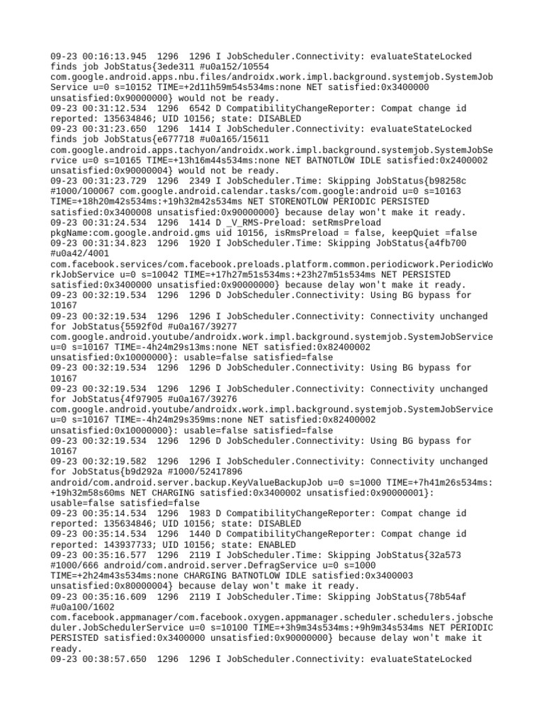 JobScheduler Connectivity Logs Analysis | PDF | Computing | Computer ...