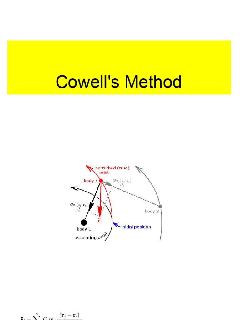 Cowells and Enckes Method - Petrurbations | PDF