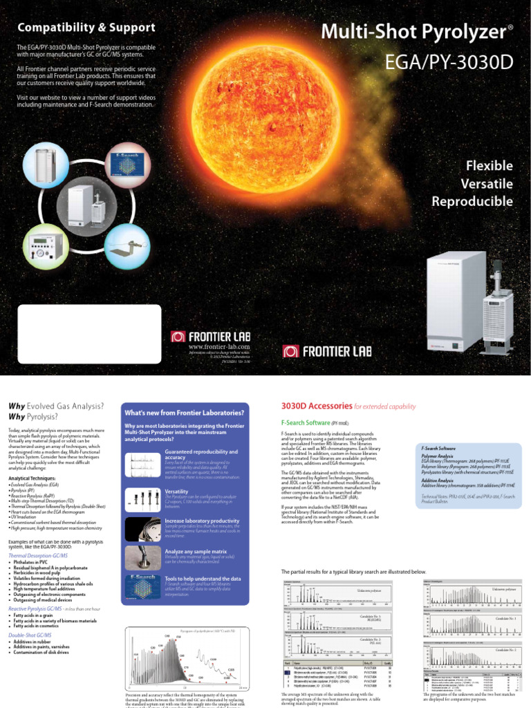 EGA/PY-3030D Multi-Shot Pyrolyzer Guide | PDF | Gas Chromatography ...