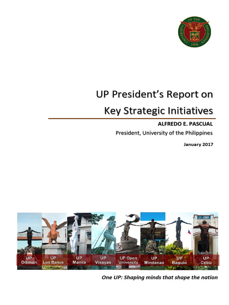 UP President's Strategic Initiatives Report | PDF | National Institutes ...