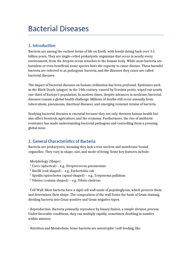 Understanding Bacterial Diseases | PDF | Bacteria | Infection