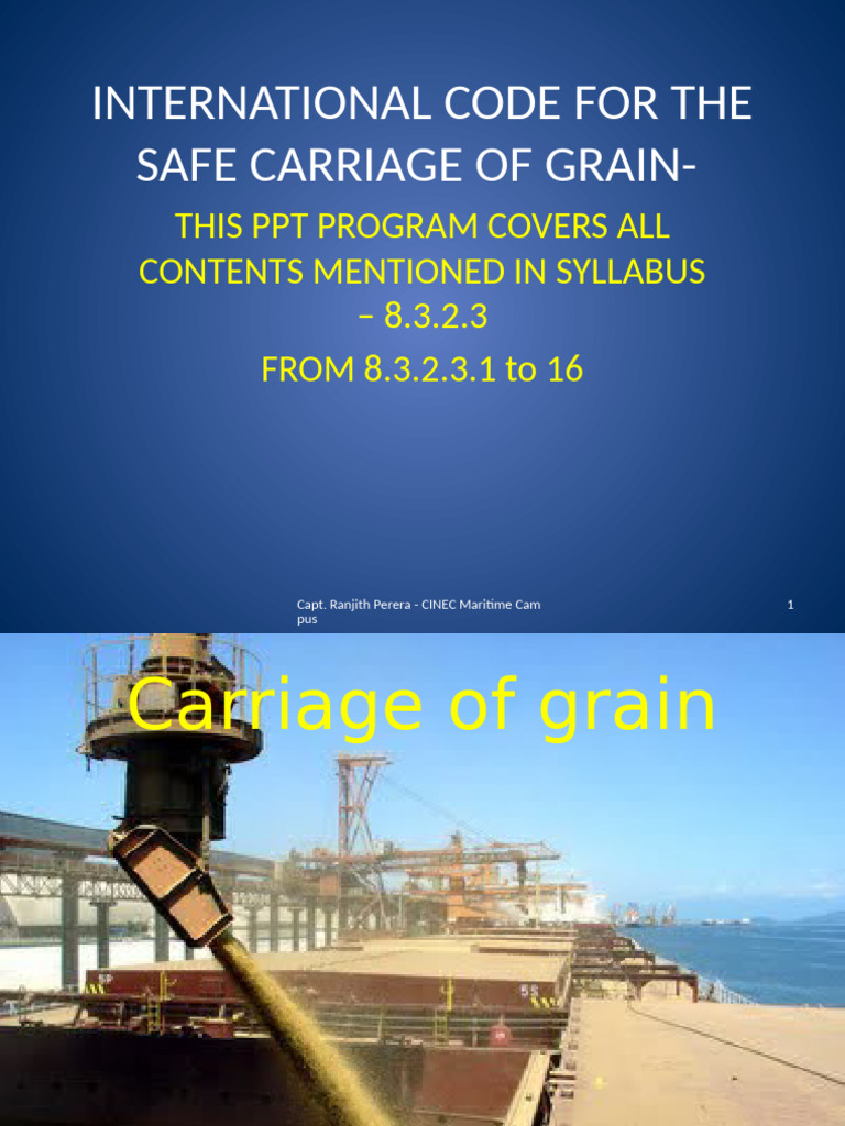3 Grain Carryinggrain 230313050201 73a4ad2c | PDF | Cereals | Ships