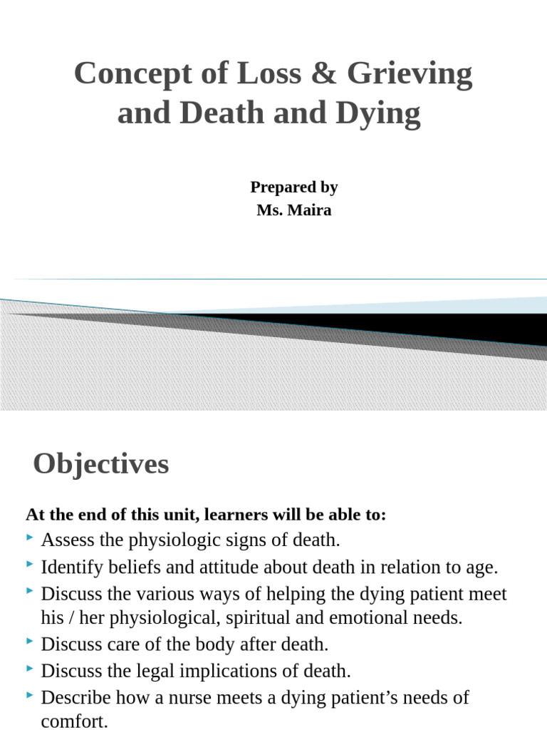Understanding Loss, Grief, and Death Care | PDF | Grief | Death