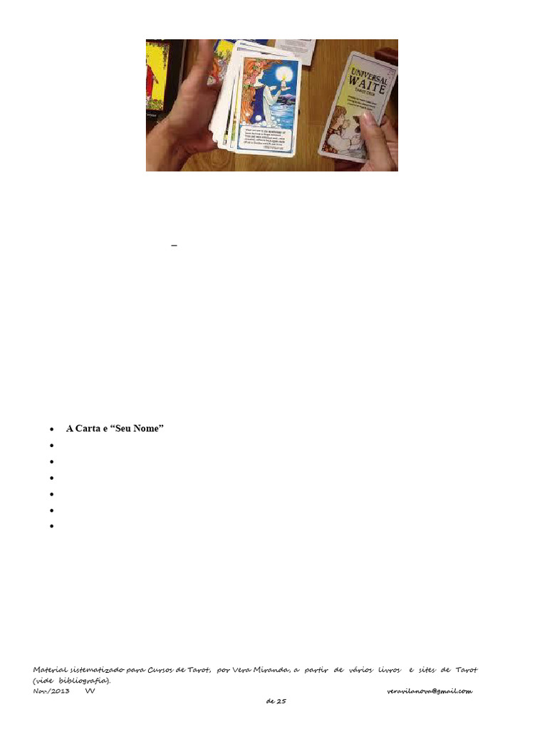 Curso de Tarot Online Grátis (UP) - Apostila 04 | PDF | Amor | Justiça