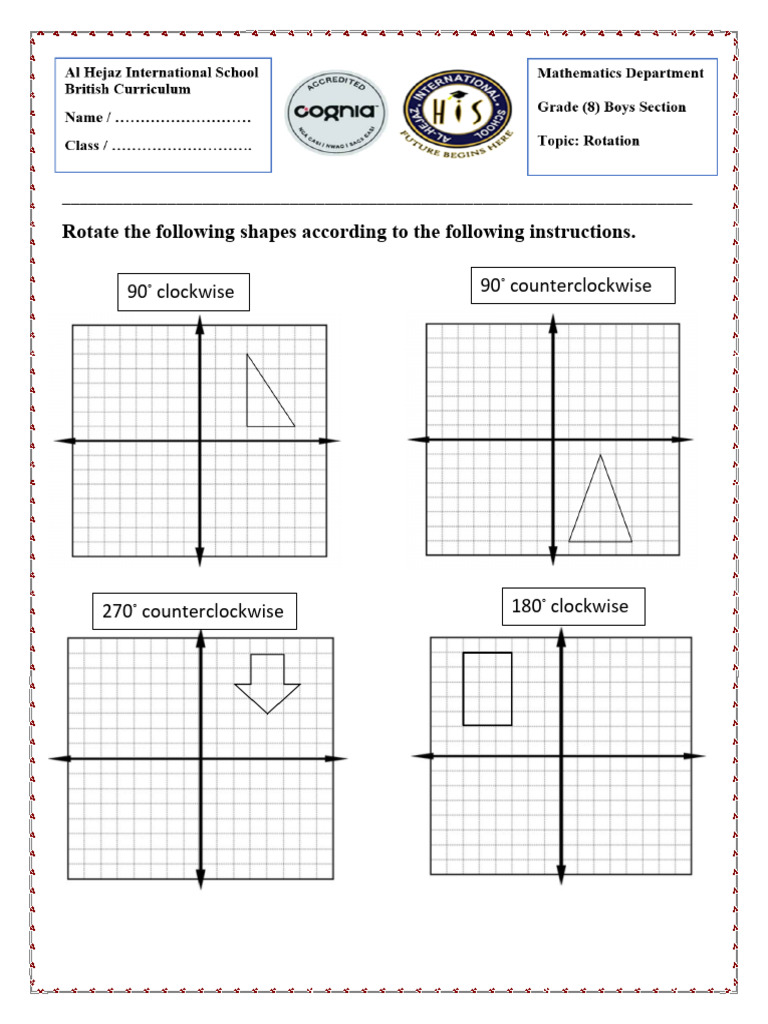 Shape Rotation Instructions Guide | PDF