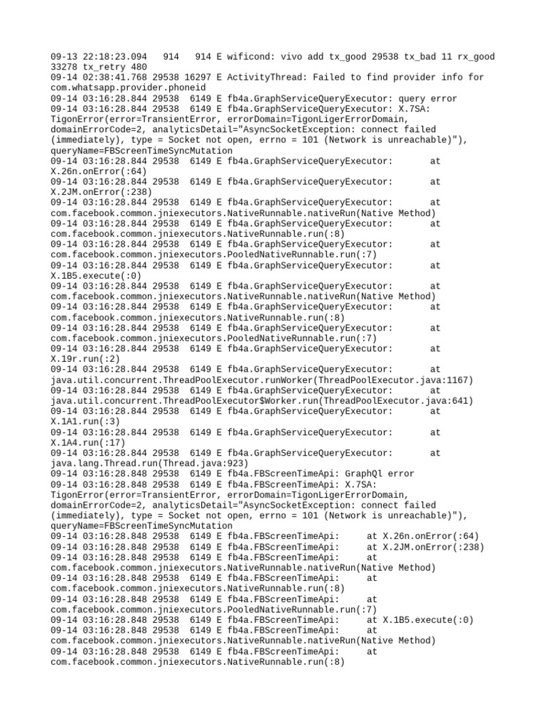 Facebook GraphQL Connection Errors | PDF | Data Management | Data ...