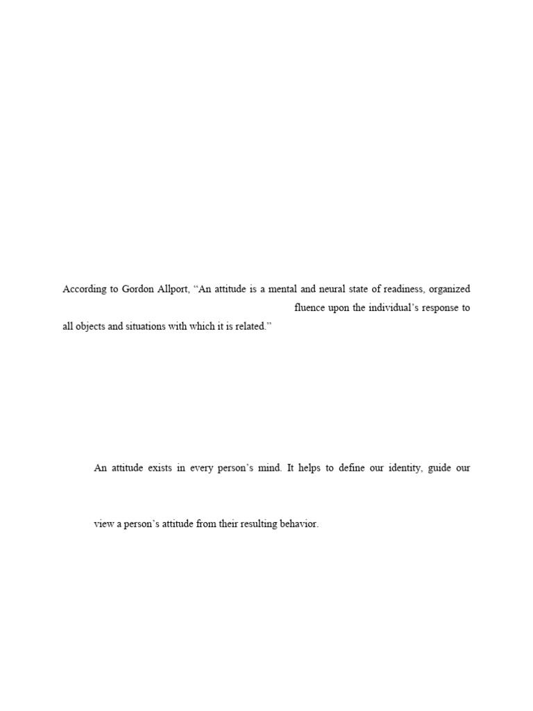 Understanding Attitudes and Their Types | PDF | Attitude (Psychology ...