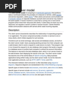 Client Server Model