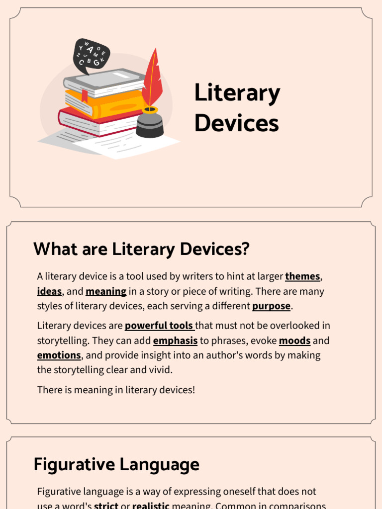 Understanding Literary Devices | PDF | Metaphor | Irony