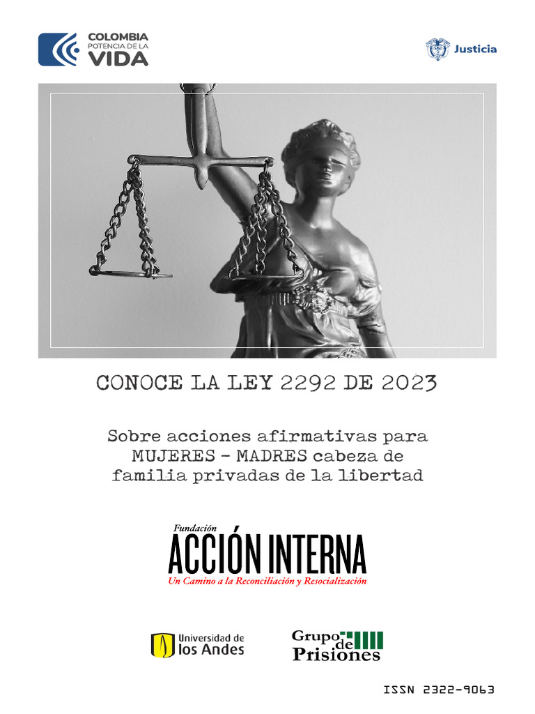 Ley 2292 de 2023: Mujeres Privadas de Libertad | PDF | Castigos | Robo
