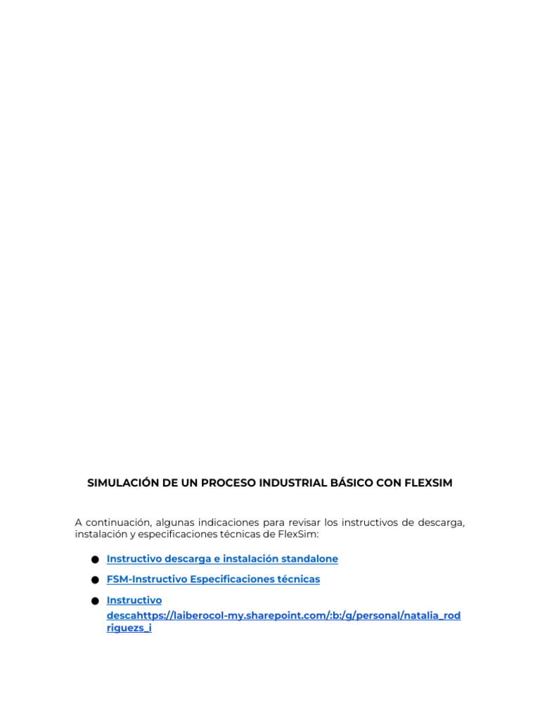 Ejemplo de Simulación en FlexSim | PDF | Simulación | Software