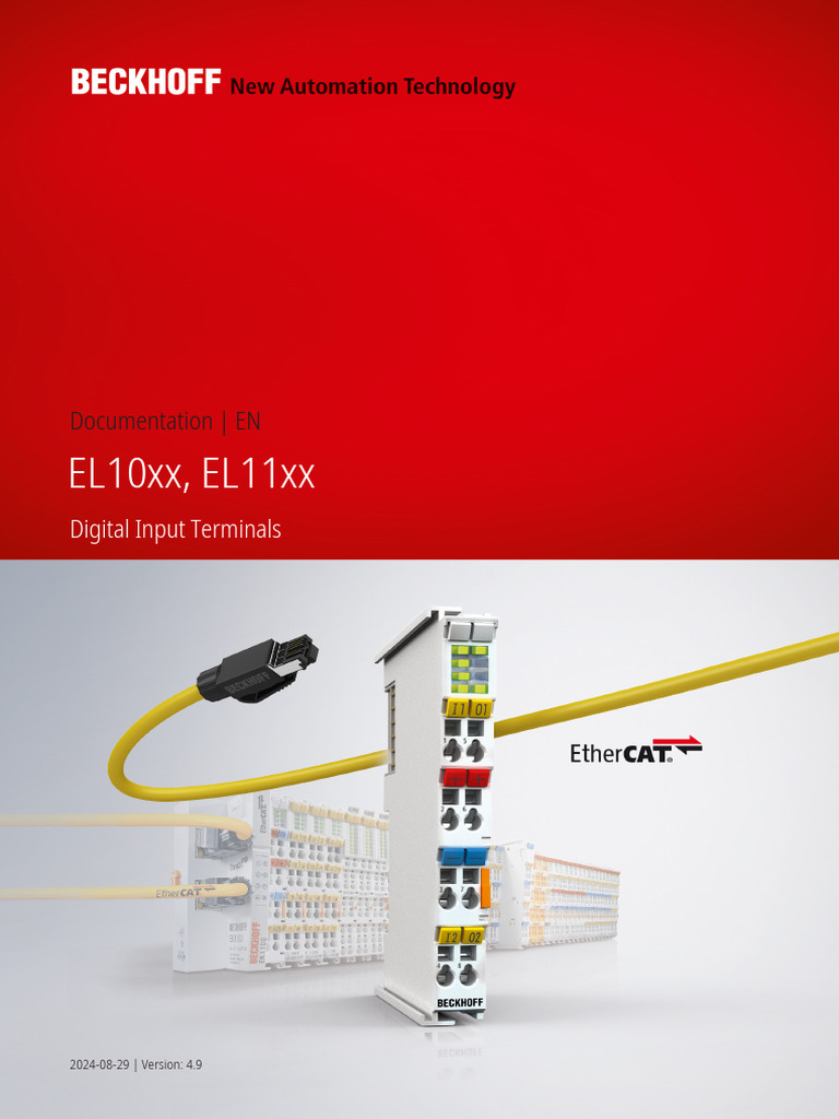 EL10xx/EL11xx Digital Input Terminals | PDF | Light Emitting Diode | Safety