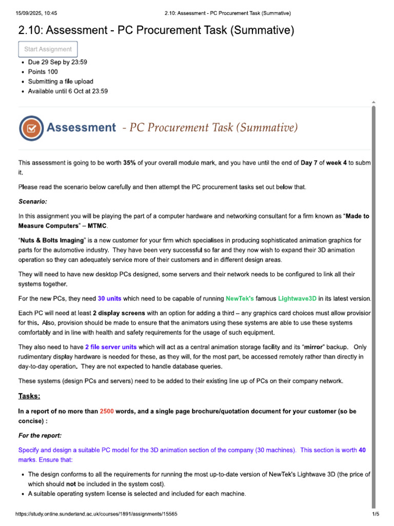 2.10 assessment (1) | PDF | Personal Computers | Workstation