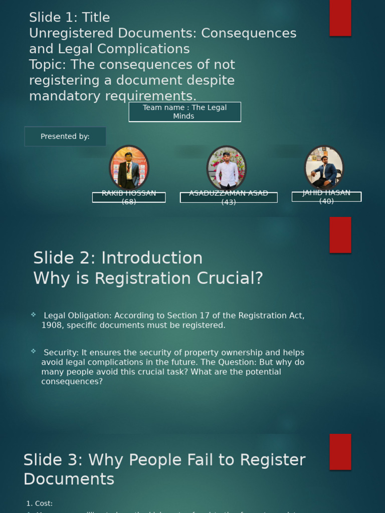 Registration Presentation | PDF | Economies | Business