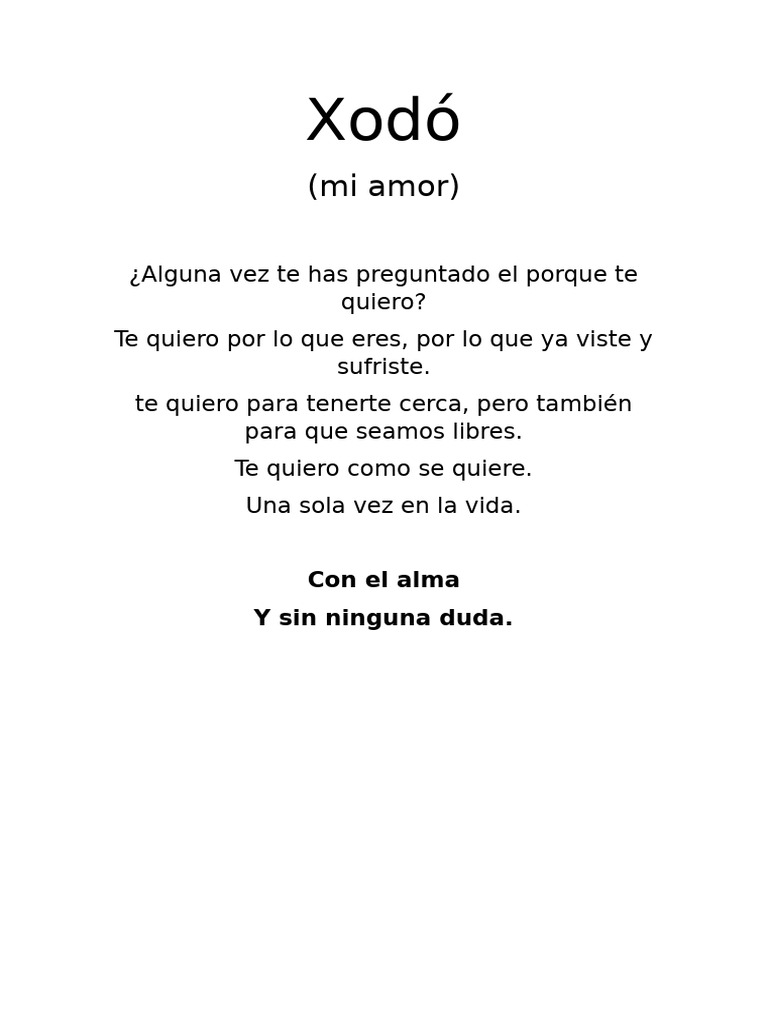 Poema a mi Xodó PDF