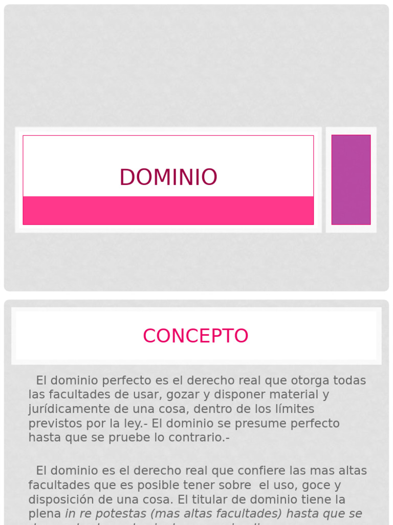 Dominio | PDF | Propiedad | Condominio