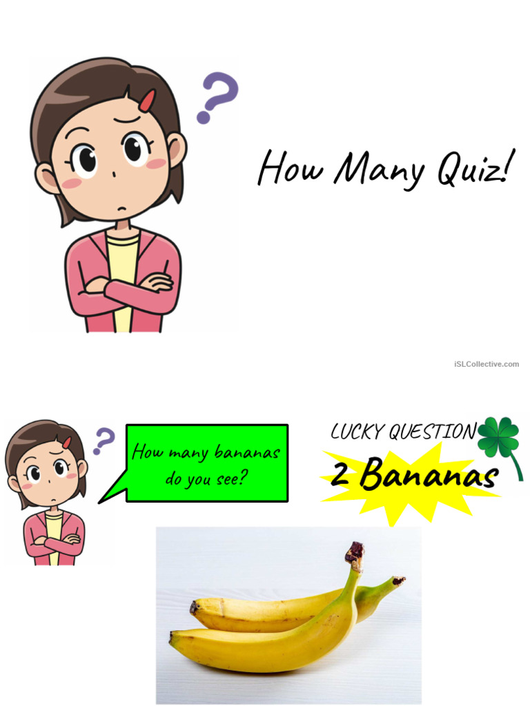 How Many Quiz: Count the Objects | PDF