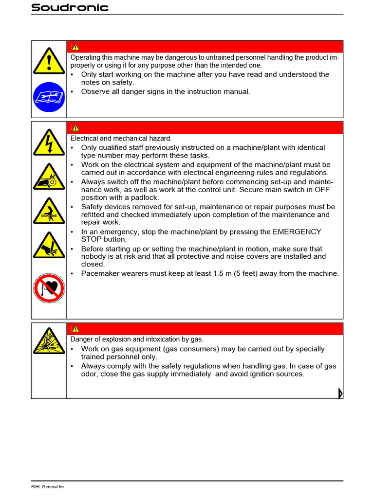 Essential Safety Guidelines for Machinery | PDF | Combustion | Explosion
