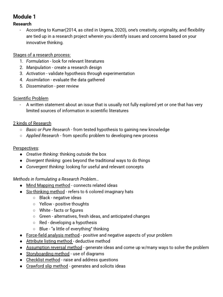 Research Process and Methodologies Guide | PDF | Experiment | Thought