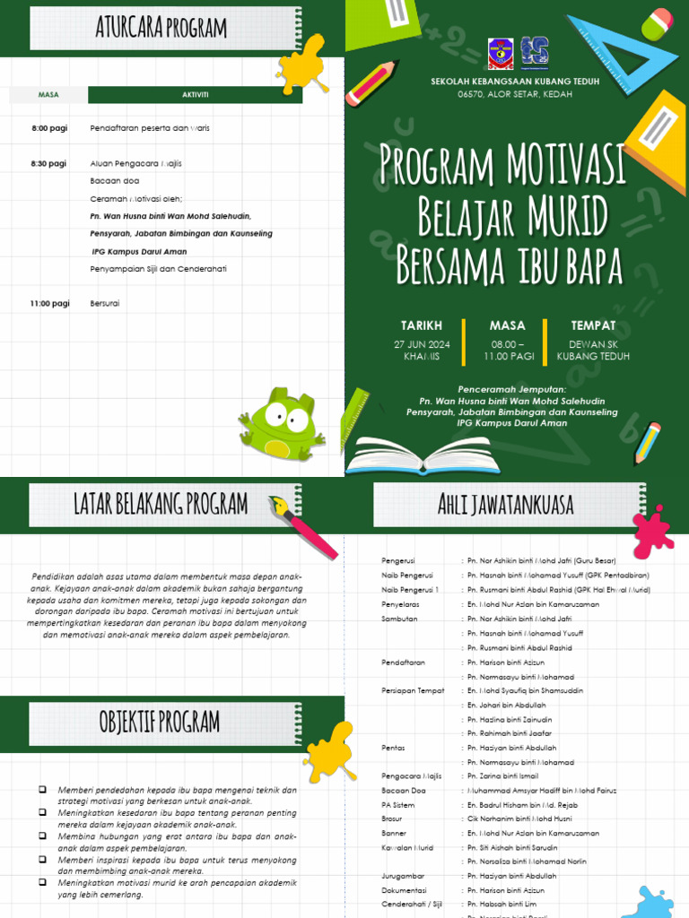 Buku Program Motivasi Belajar Murid | PDF