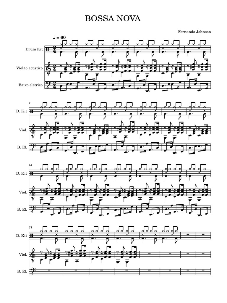 Bossa Nova Music Arrangement Guide | PDF