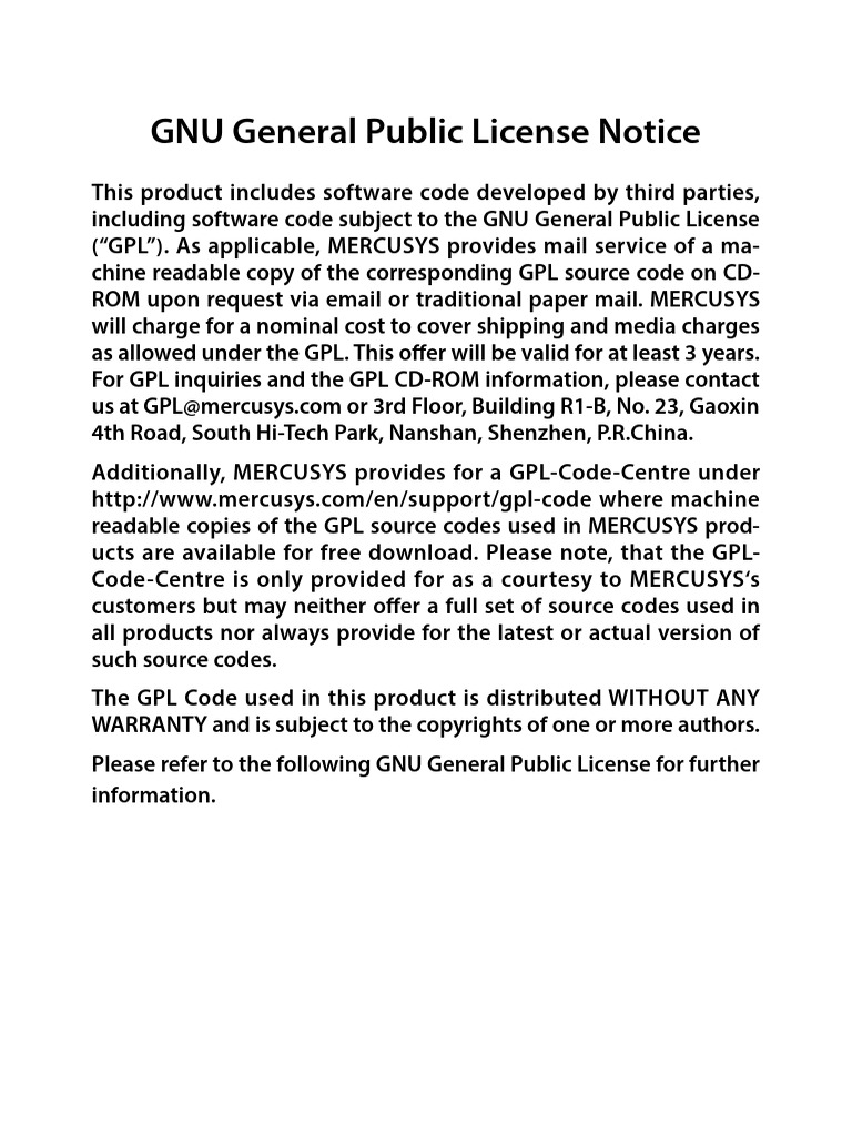 GNU General Public License Overview | PDF | Free Software | License