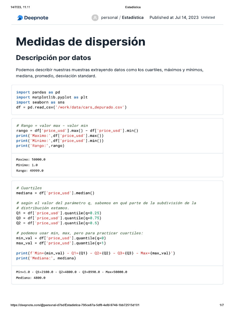 Dispersión | PDF