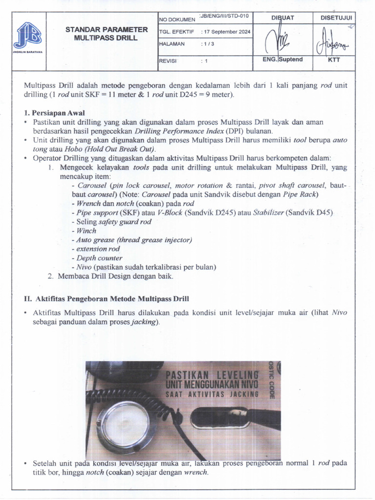 010 STD Jb-Eng-III-std010 Multipass Drill Fix | PDF