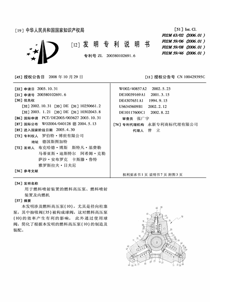 CP1 CN100429395C中国 | PDF