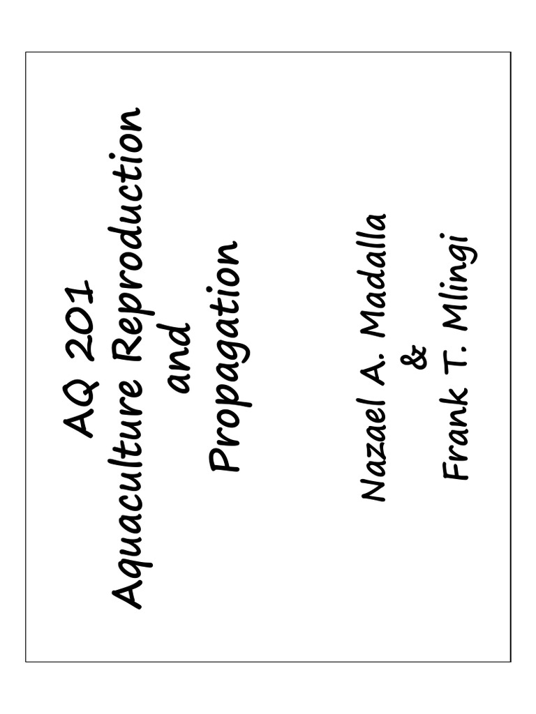 Aquaculture Reproduction & Propagation | PDF | Aquaculture | Edible Fish