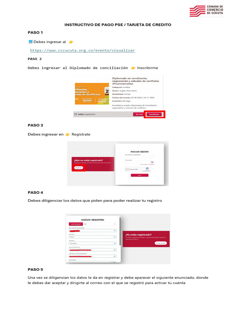 Instructivo de Pago Pse Tarjeta de Credito | PDF
